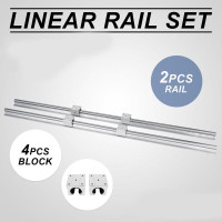 SBR12,1000MM Aluminum Cylindrical Slide Rail Linear Rail Set #022277