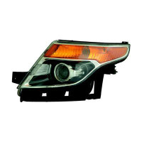 Head Lamp Driver Side Ford Explorer Limited 2011-2015 Halogen Base/Xlt/Ltd Models Without Adjust High Quality , FO250230