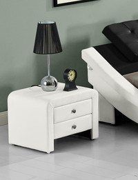 NEW MODERN 2 DRAWER BEDSIDE TABLE NIGHTSTAND WS907