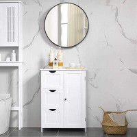 Andover Mills Fernville 23.62" W x 31.9" H x 11.81" D Free-Standing Bathroom Cabinet