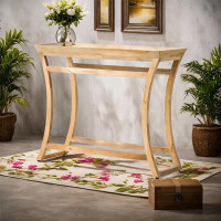Mercer41 Janellys 14'' Solid Wood Console Table