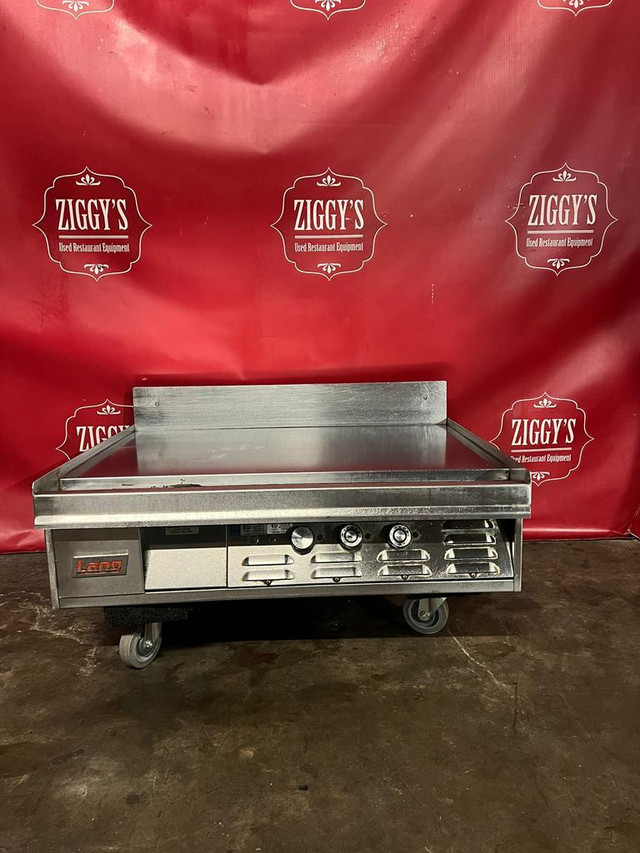 $12k lang electric chrome mirror flat top griddle for only $3495 ! Can ship in Industrial Kitchen Supplies