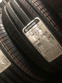 FOUR NEW 245 / 45 R18 CONTINENTAL CONTISPORT CONTACT 5 TIRES -- SALE