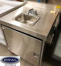 Heavy Duty Portable hand sink - c/w hot water - pump - waste and clean water  tanks -
