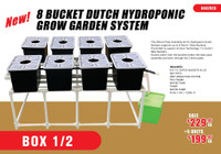 NEW 8 BUCKET DUTCH HYDROPONIC GROW GARDEN SYSTEM 8442923