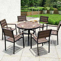 Hokku Designs Outdoor Furniture Casual Simple Tables And Chairs Outdoor Courtyard Balcony Garden Waterproof Sunscreen An