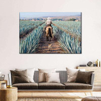 Union Rustic Inspecting Agave Plantation Canvas Print