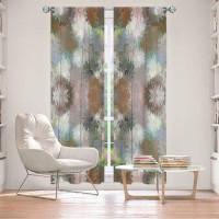 East Urban Home Lined Window Curtains 2-panel Set for Window Size by Pam Amos - Daisy Blush 1 Autumn