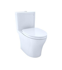 TOTO Aquia IV Two-Piece Dual-Flush Toilet Universal Height With Soft-Close Seat MS446124CEMFGN