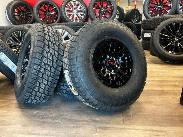 2000-2024 Toyota 4Runner / Tacoma black TRD wheels and Nitto tires in Tires & Rims in Edmonton Area - Image 2
