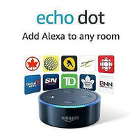ECHO DOT (2ND GENERATION) - SMART SPEAKER WITH ALEXA - BLACK - BRAND NEW $39.99