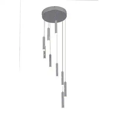 Orren Ellis Marnie 9-Light LED Cluster Cylinder Pendant
