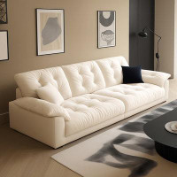Crafts Design Trade 98.43" Creamy white 100% Polyester Modular Sofa cushion couch