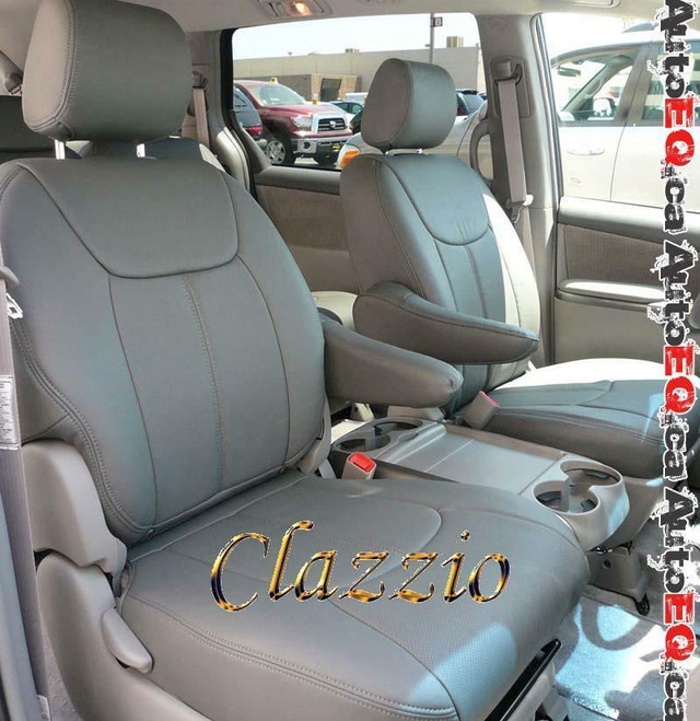Clazzio Synthetic Leather Seat Covers (3 Rows) | 2011-2023 Toyota Sienna Minivan in Other Parts & Accessories