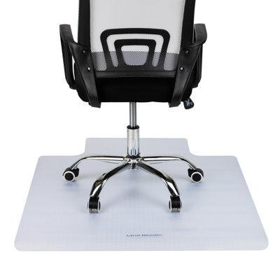 Mind Reader Mind Reader Floor Protection Mat, Office Pad For Rolling Chairs, Under Desk Shaped, Designed For Hard Surfac in Desks