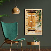East Urban Home Ambesonne Shutters Wall Art With Frame, Facade Of An Old Building Wooden Shutters Traditional House Summ