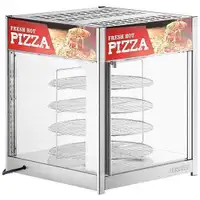 18 Self-Service Pizza Warmer with 4-Shelf Rotating Rack