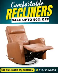 Brand New Recliner Chairs on Sale! Upto 60% OFF!!