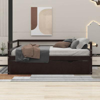 Red Barrel Studio Twin Size Wood Daybed With Twin Size Trundle