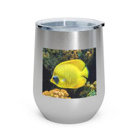 Marick Booster Yellow Fish 12Oz Insulated Wine Tumbler