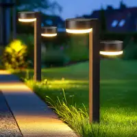 KOOPER Solar Pathway Lights Outdoor Waterproof, 4 Pack Dual-head Solar Lights For Outside, Up To 12 Hrs Bright 24 Led Ou