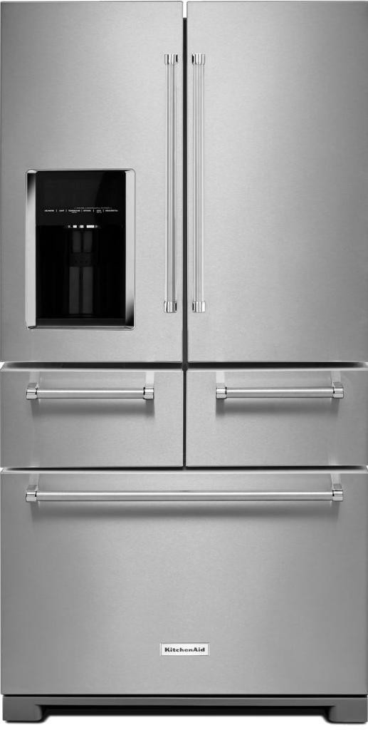 Kitchen Aid KRMF706ESS 36 French Door Refrigerator 25.8 cu. ft. Capacity Stainless Steel color in Refrigerators in Markham / York Region - Image 2