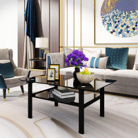 Ivy Bronx Rectangle Coffee Table, Modern Side Center Tables For Living Room, Living Room Furniture