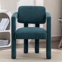 Ebern Designs Peavler CAL117 Compliant 25.98'' Wide Chenille Linen Armchair, Accent Chair