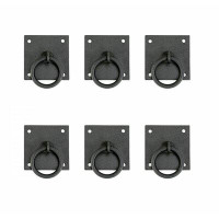 The Renovators Supply Inc. Cabinet Mission Wrought Iron 1 3/4" Center Ring Pull Multipack
