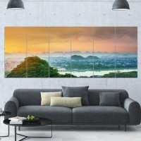 Design Art 'Li River and Karst Mountains'  6 Piece Photographic Print Set on Canvas