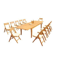 Rosecliff Heights Emmetsburg Rectangular 12 - Person 125'' Long Dining Set with Cushions