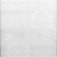 Made in Canada - House of Hampton Francille Paintable Damask 33' L x 20.5" W Wallpaper Roll