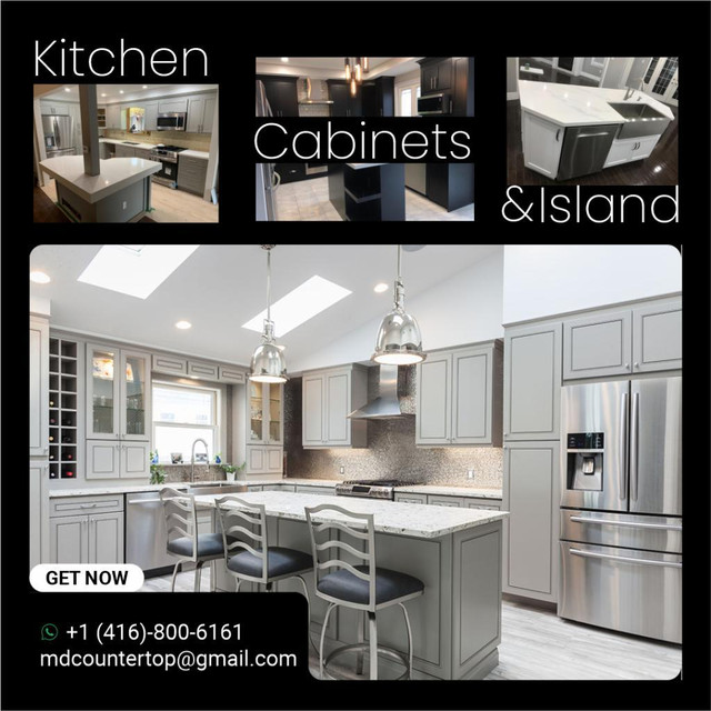 Kitchen Cabinets & Kitchen Island at Low Price in Cabinets & Countertops in Richmond