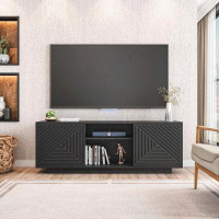 Latitude Run® Techni Mobili Modern TV Stand for TVs Up to 70", Black