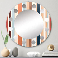 East Urban Home Anser - Modern Wall Mirror Round