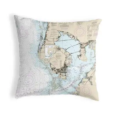 East Urban Home Tampa Bay, FL Non Corded Outdoor Square Pillow