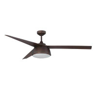 Ivy Bronx 60" Leclerc 3 - Blade Propeller Ceiling Fan with Remote Control and Light Kit Included