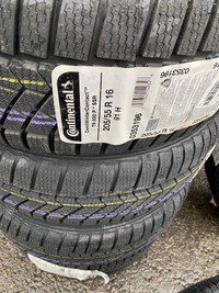 FOUR NEW 205 / 55 R16 CONTINENTAL TS830 WINTER RUNFLAT TIRES -- SALE