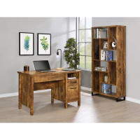 Millwood Pines Gostkowski Lift Top Office Desk With File Cabinet