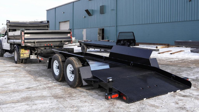 Miska Hydraulic Drop Deck Trailer - Made in Canada in Heavy Equipment Parts & Accessories in Ontario