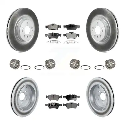 Front Rear Bearing Coated Disc Brake Rotor & Pad Kit (10Pc) For Mercedes-Benz ML350 ML550 KBB-107939