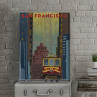 Trinx Iconic San Francisco by Marmont Hill - Wrapped Canvas Print
