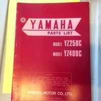 1976 Yamaha YZ250C YZ400C Parts List