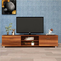Millwood Pines Classic Modern Style, Wooden TV Stand With Storage Space