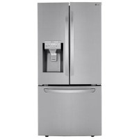 LG 33" 24.5 Cu. Ft French Door Refrigerator with Water & Ice Dispenser (LRFXS2503S) -Stainless Steel