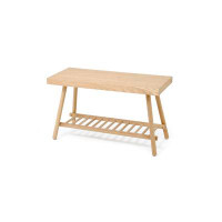 OROA Solid Wood Shelves Storage Bench