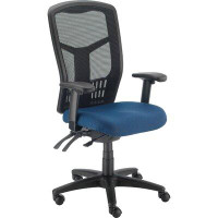 Interion Mesh Task Chair, Fabric, High Back, Grey