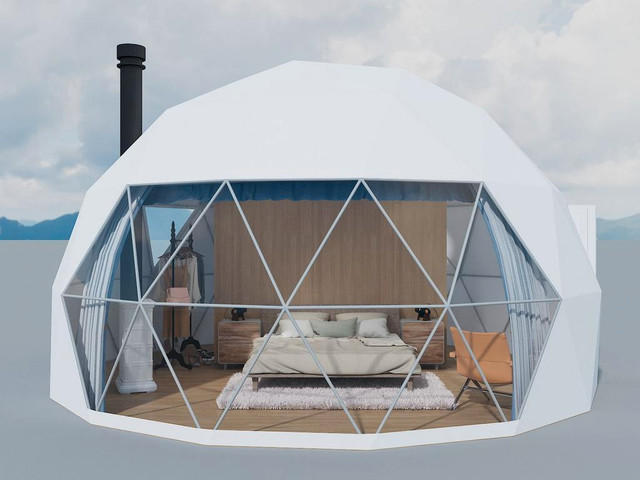 NEW 20 FT DELUXE ECO DOME GLAMPING TENT GEODESICDOME BUILDING 112520GD in Other in Alberta