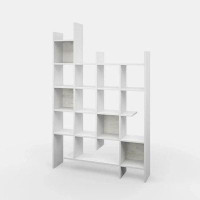 Latitude Run® Latitude Run® Furniture Multiple Tier Open Shelf White Ancient White Burnham Modern Bookcase