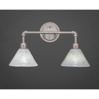 Williston Forge Clairmont 2-Light White and Gold Vanity Light